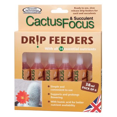 Cactus Focus Drip Feeders 38 ml (6 Pack)