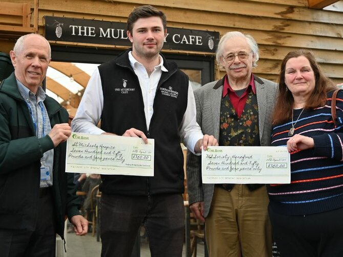 Another Successful Fundraiser - Radway Bridge Garden Centre Donates to Local Charities.