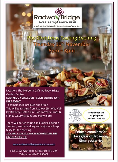 Christmas Tasting Evening Event - Thursday 11th November 2021
