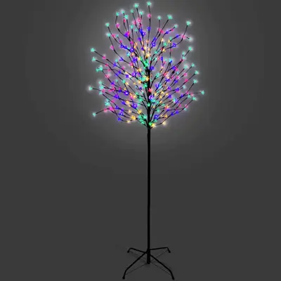 1.2M TWINKLE CHERRY BLOSSOM TREE MULTI COLOUR LEDS