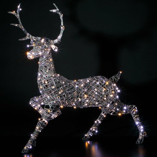 1.4M WOBURN STAG 300 LEDS GREY RATTAN