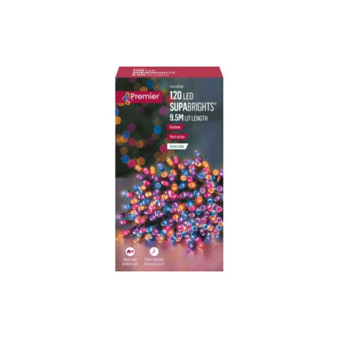 120 LED Supabrights (Rainbow)