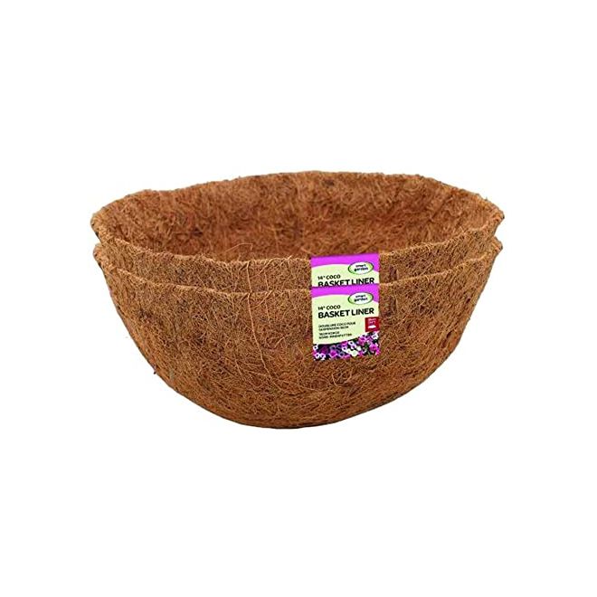 14" Basket Coco Liner - Twin Pack Display