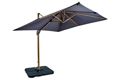 2.5m Aegean Folie Cantilever Parasol - Dark Grey - image 1