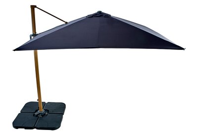 2.5m Aegean Folie Cantilever Parasol - Dark Grey - image 2