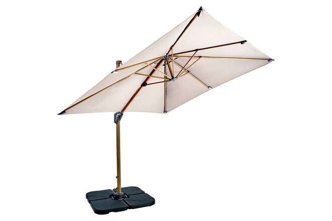 2.5m Aegean Folie Cantilever Parasol - Dove - image 1