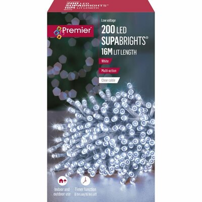 200 LED Supabrights White