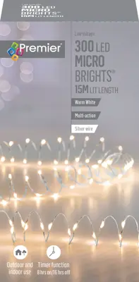 300 LED Microbrights - White