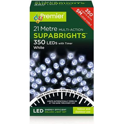 350 Led Supabright Timer (White)