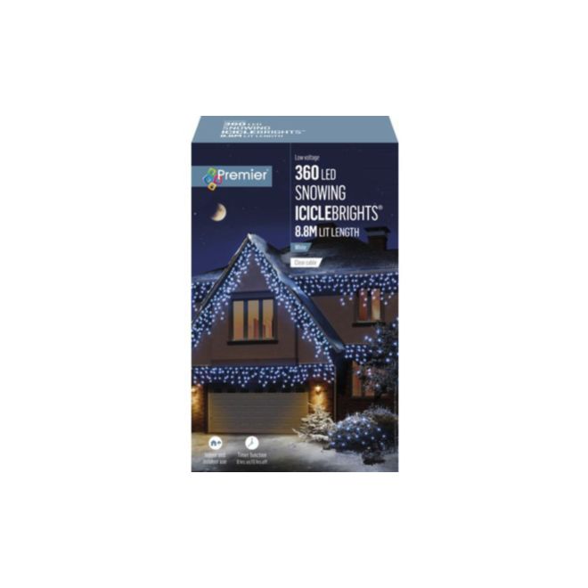 360 Supabright Snowing Icicles (White)