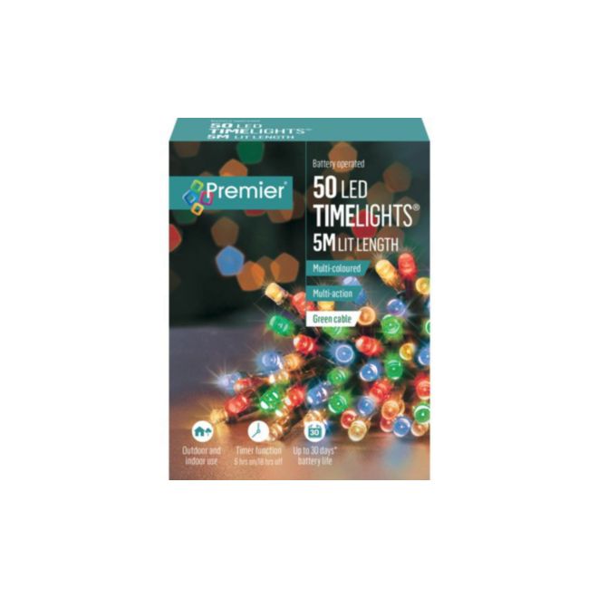 50 LED TIMELIGHTS (Multi-colour)