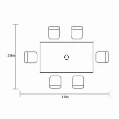 ARLEY 6 seat dining set - image 5