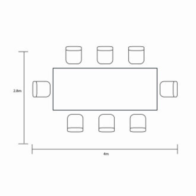 ARLEY 8 seat dining set - image 4