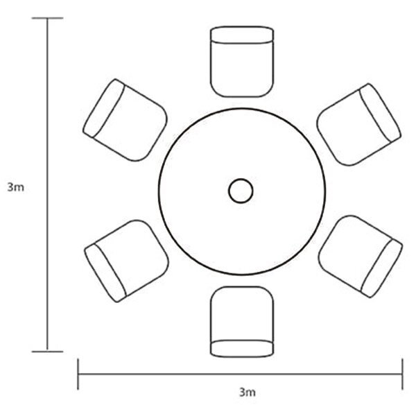Berkeley 6 Seat Round Set - image 5