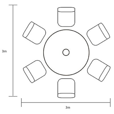 Berkeley 6 Seat Round Set - image 5