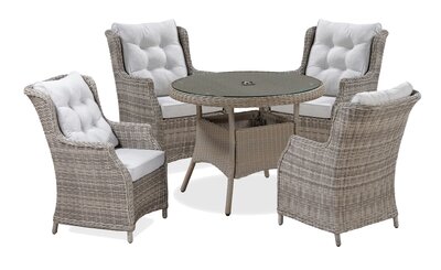 Capri 4 Seat Dining Set