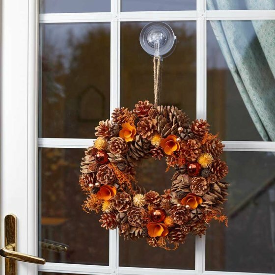 Copper Cone Wreath - 30cm