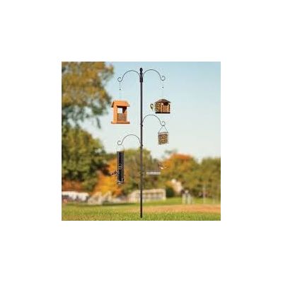 Essential Bird Feeding Station, Black. Inc. 2-way hanger, sm