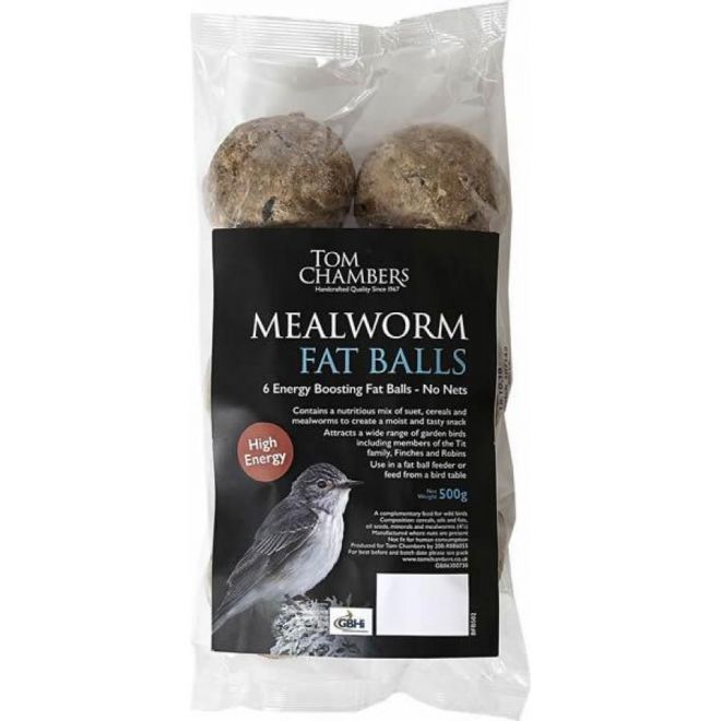 Fat Balls - 6 pack - Mealworm - No Nets