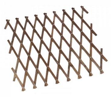 Heavy Duty Expanding Fan Trellis - Tan 1.75 x 0.9m - FSC 1