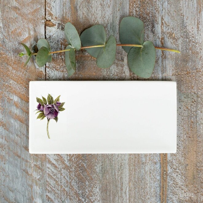 Hellebore Rectangular Soap Dish