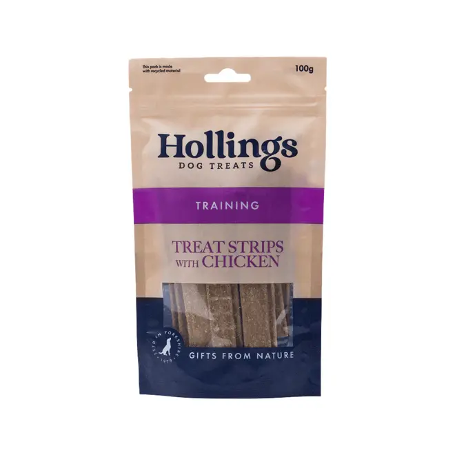 Hollings Treat Strips with Chicken 100g - image 1