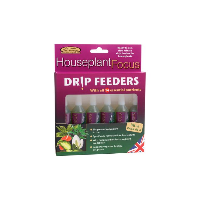 Houseplant Focus Drip Feeders 38 ml (6 Pack)