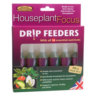 Houseplant Focus Drip Feeders 38 ml (6 Pack)