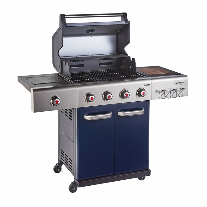 Jupiter 4 Burner Hybrid - Blue  with Chopping Board - image 2