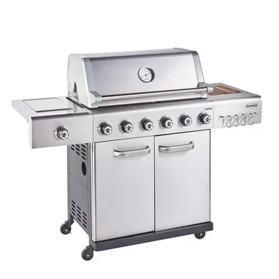 Jupiter 6 Burner Hybrid  Stainless/Steel with Cover + Accessories - image 1