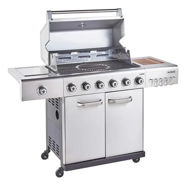 Jupiter 6 Burner Hybrid  Stainless/Steel with Cover + Accessories - image 3