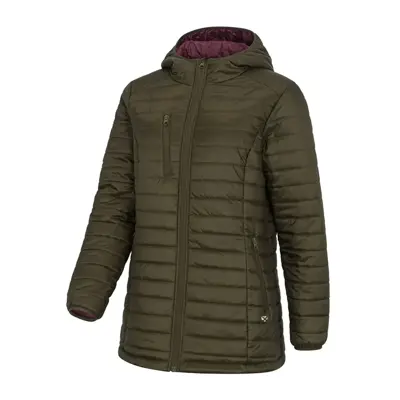 Kingston Ladies Hooded Jacket - Olive/Merlot S