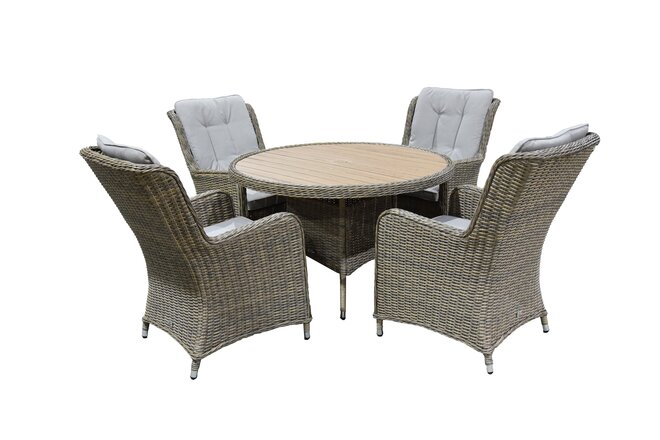 Lyra 4 seat dining set