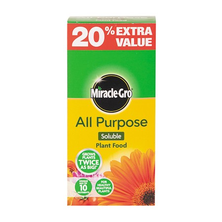 MIRACLE-GRO ALL PUR PLANT FOOD 1KG + 20% FREE