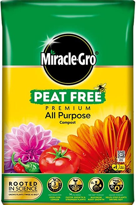 Miracle Gro All Purpose Peat Free - Green Fingers Charity Bag