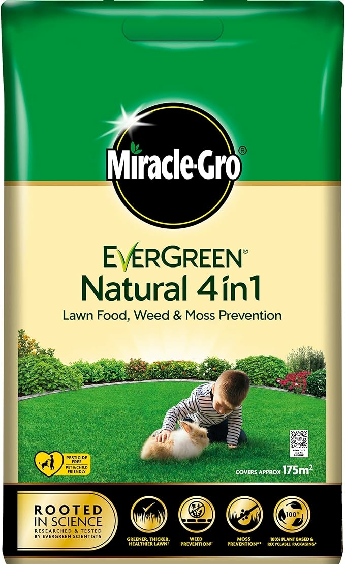MIRACLEGRO NAT FEED WEED MOSS 175M2 Radway Bridge Garden Centre