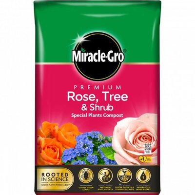 MIRACLE-GRO ROSE, TREE & SHRUB COMPOST 80X40L