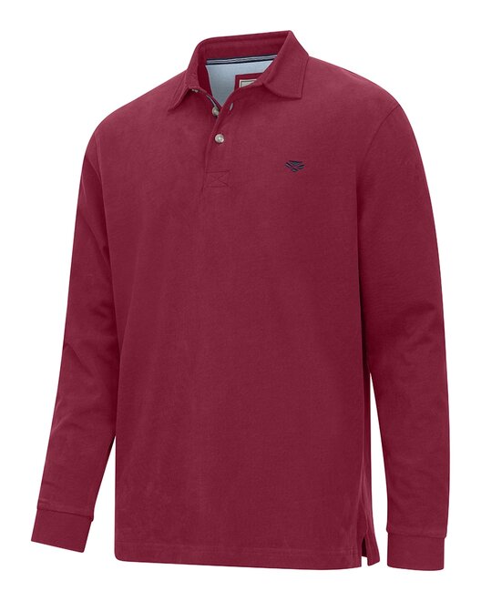 Moffat LS Rugby Shirt - Burgundy M - image 1