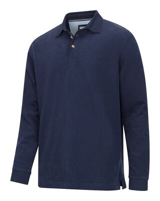 Moffat LS Rugby Shirt - Navy L