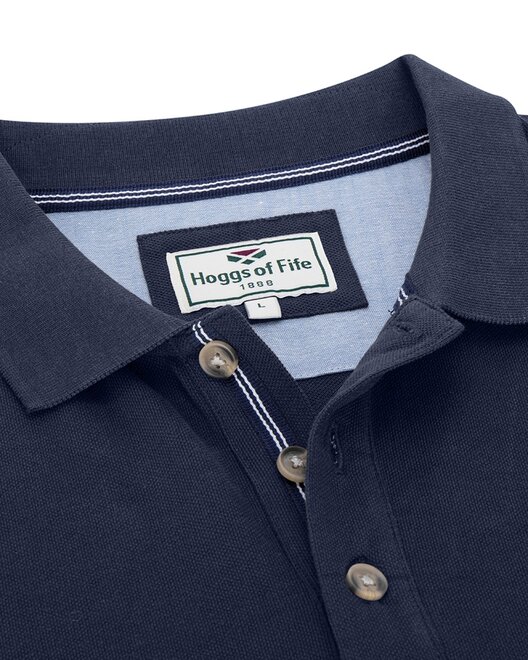 Newton Pique Polo Shirt - Navy 2XL - image 2