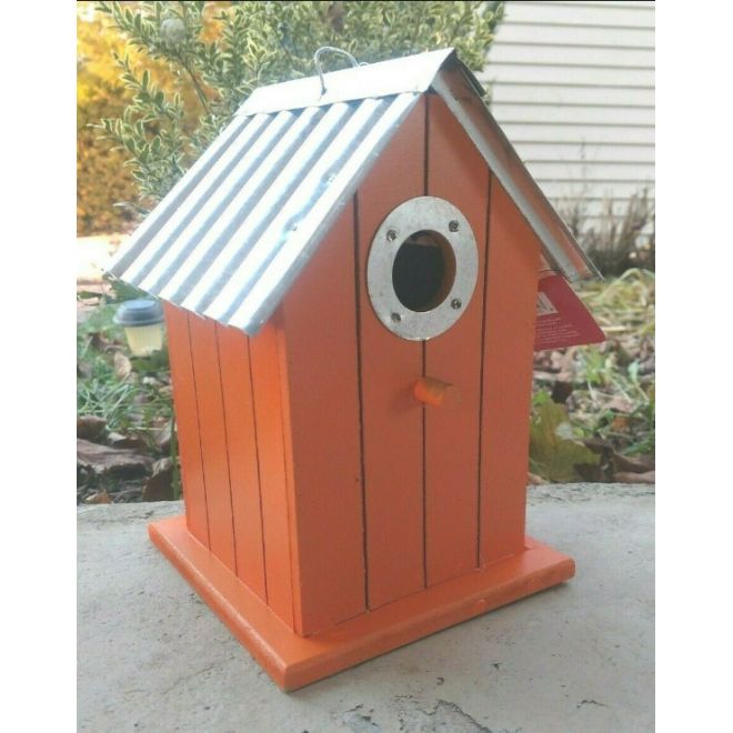 Orange Bird Houses