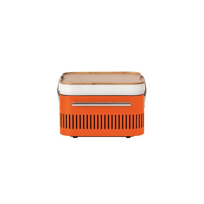 ORANGE Cube Charcoal Portable Barbeque Orange - image 2