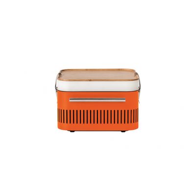 ORANGE Cube Charcoal Portable Barbeque Orange - image 2