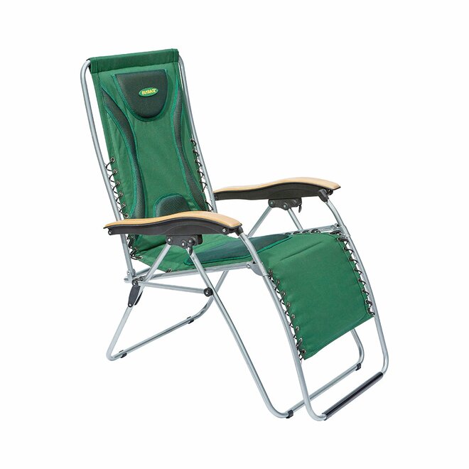 Padded Relaxer  With Timber Armrest  - Green - image 1