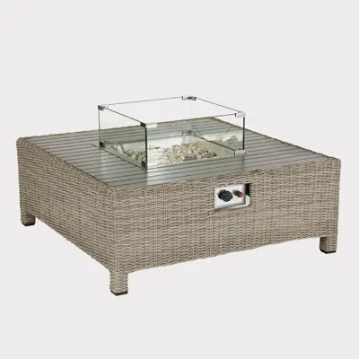 Palma Low Lounge Firepit Table - Oyster - image 2