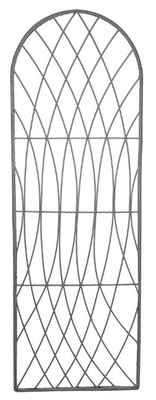 Rot-Proof Faux Willow Trellis - Round Slate 1.8 x 0.6m