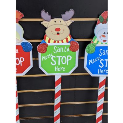 Santa Stop Here Sign - image 3