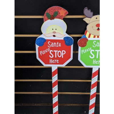 Santa Stop Here Sign - image 4