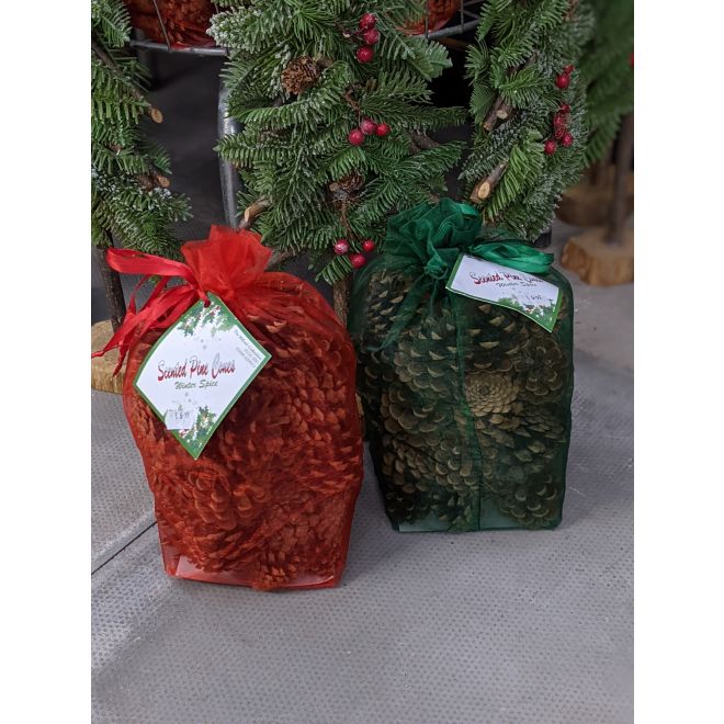 Scented Pine Cones - Red Bag - image 2
