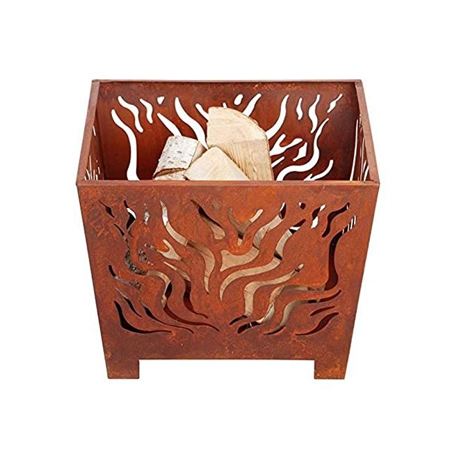 SQUARE RUSTY FIREBASKET (MEDIUM) - image 2